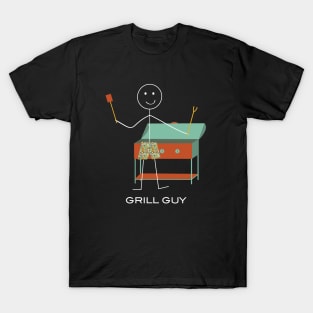 Funny Mens Grill BBQ Design T-Shirt